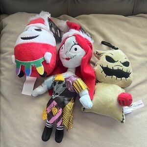 Disney Red and White Stuffed Animals Set